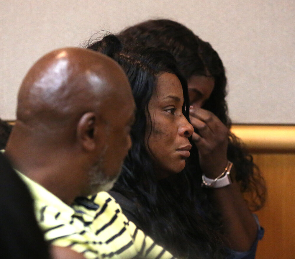 Mother of Markeis McGlockton hearing guilty verdict.Photo credit: Tamp Bay Times
